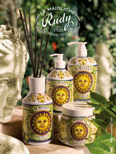 <span style="font-size:75%;">Rudy Profumi on EM Export Magazine</span><br>Taormina of the Maioliche di Rudy Profumi<br><span style="font-size:75%;" >n°8 bimonthly 2022</span>