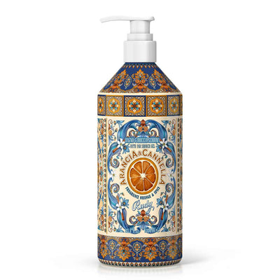 <b>Banho & Chuveiro Espuma 1000 mL</b><br>Edição Limitada<br><i>Laranja & Canela</i>