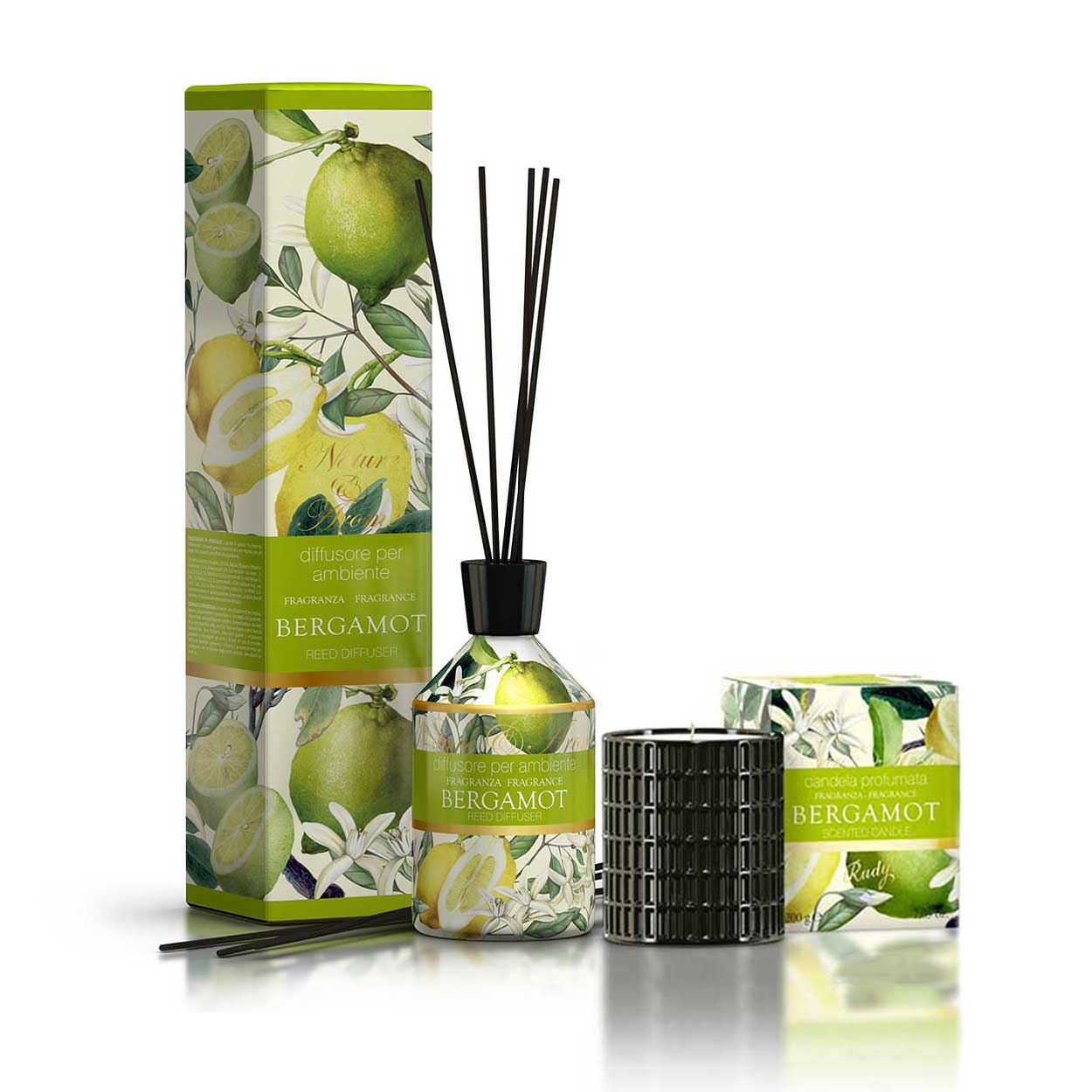 <b>Bundle Casa</b><br>Diffusore + Candela Bergamot<br><i>Nature & Arome</i>