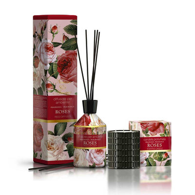 <b>Bundle Casa</b><br>Diffusore + Candela Roses<br><i>Nature & Arome</i>
