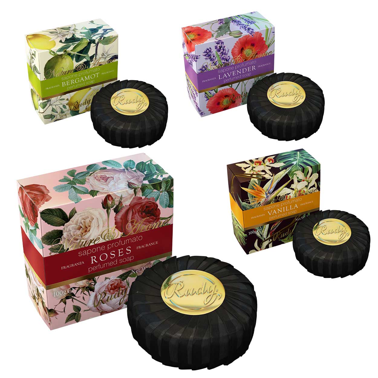 <b>Bundle Saponette</b><br>4 saponette 100 g<br><i>Nature&Arome</i>