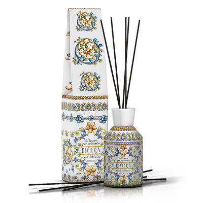 <p><b>Room diffuser with sticks 250mL</b><br />
<i>Riviera range</i></p>
