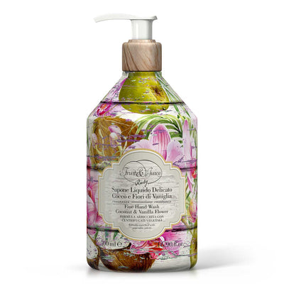 <b>Liquid hand soap 500 mL</b></br>Coconut & Vanilla Flowers</br><i>Fruit&Juice</i>