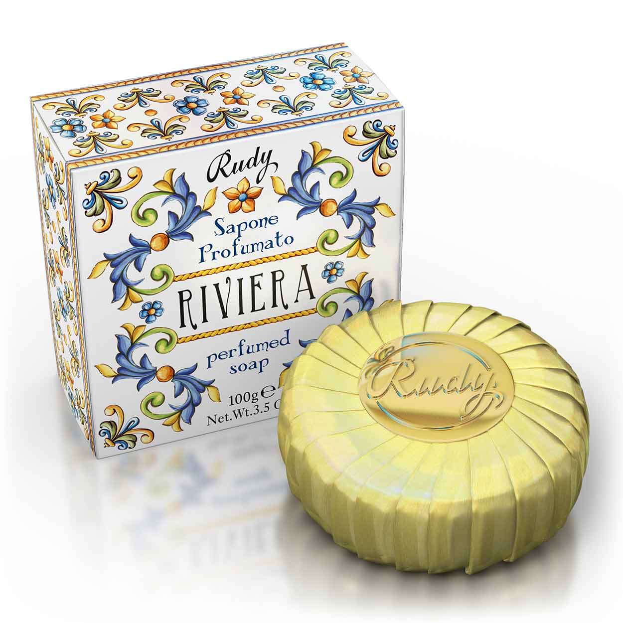 <b>100g bar of soap</b></br>Le Maioliche di Rudy</br><i>Riviera line</i>
