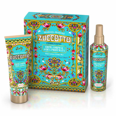<b>Caixa de presente com Água perfumada 150 mL + Creme hidratante corporal 200 mL</b></br>Edição Gourmand</br><i>Zuccotto</i>