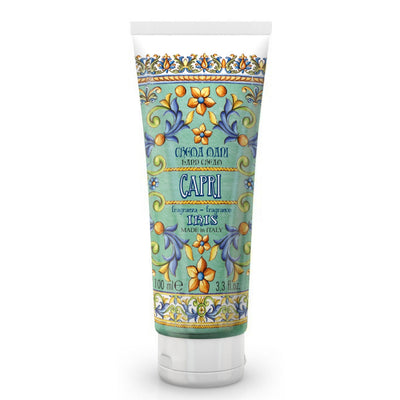 <b>Non-greasy hand cream 100 mL</b></br>Iris and Ylang Ylang</br><i>Capri range</i>