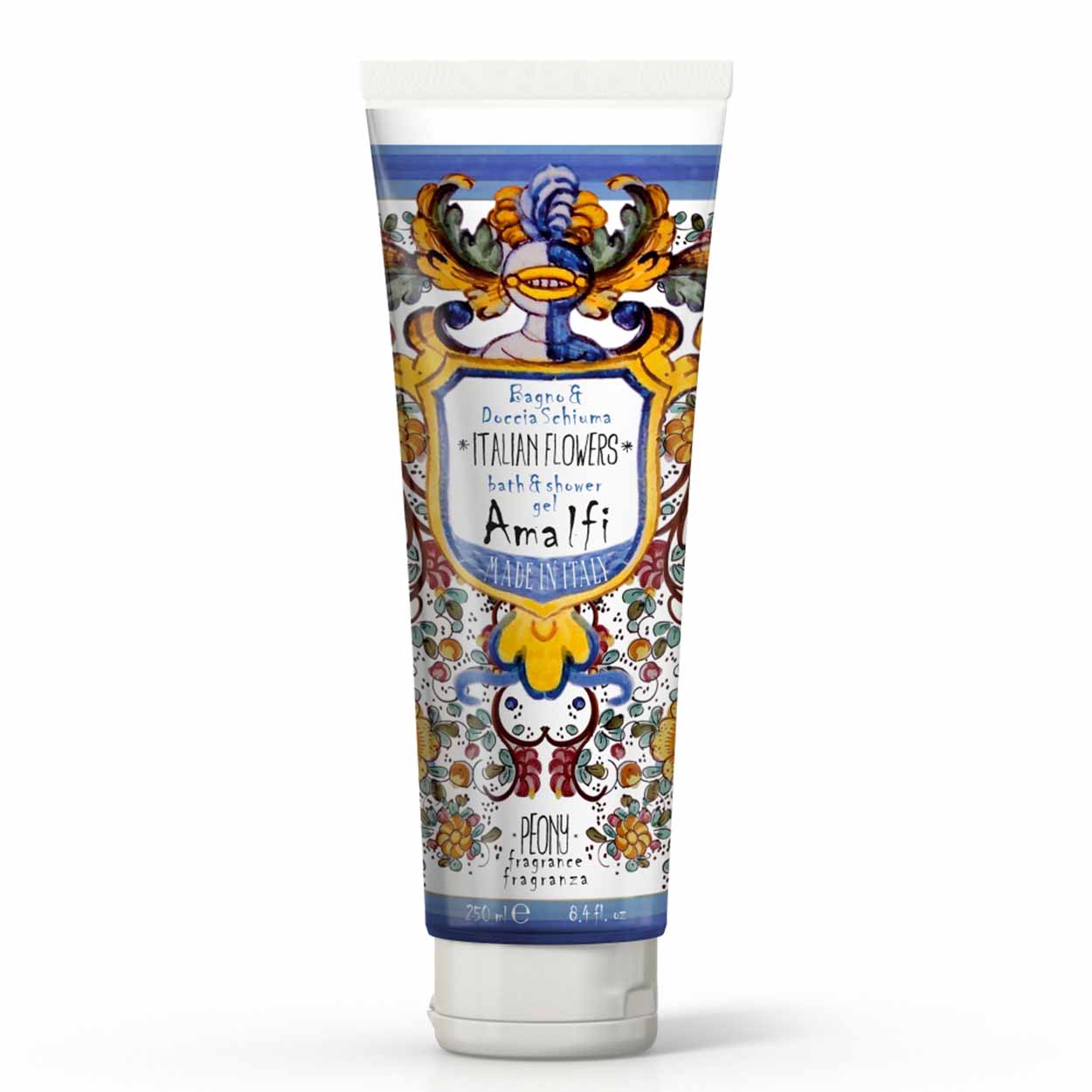 <p><b>Shower gel in Tube package 250 mL</b><br />
black fig and white rose<br />
<i>Amalfi range</i></p>
