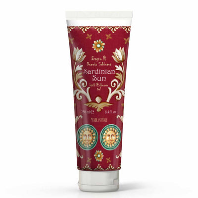 <p><b>Shower gel in Tube package 250 mL</b><br />
bergamot and magnolia<br />
<i>Sardinian Sun range</i></p>