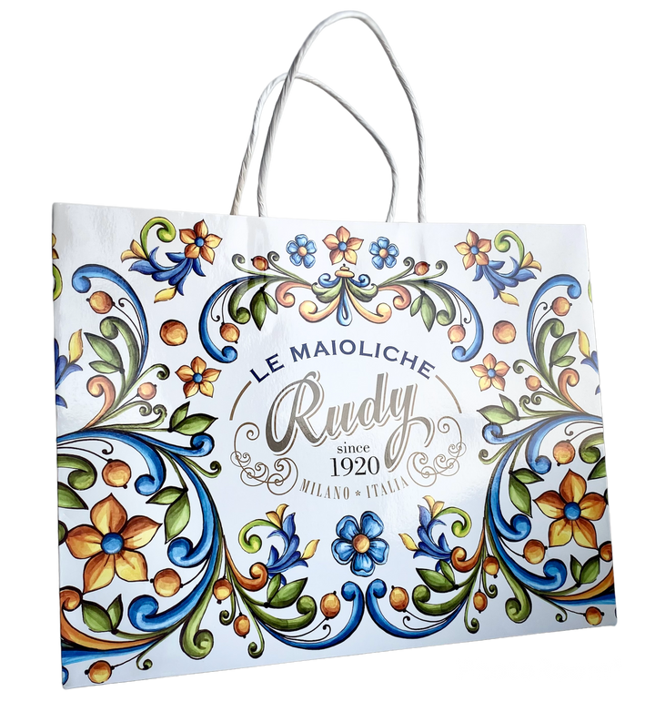 Rudy Profumi Sacchetto regalo grandeMaiolicheL 30+P 8+H 23